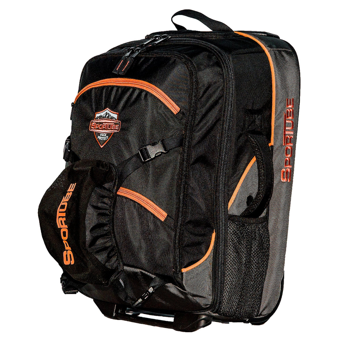 Sportube Cabin Cruiser Wheeled Carry On Padded Gear & Boot Bag, Orange