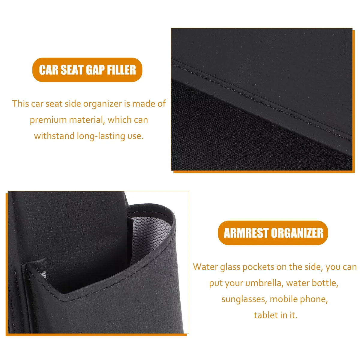 Car Seat Side Organizer Car Back Seat Organizer Automotive Organizer Accessory