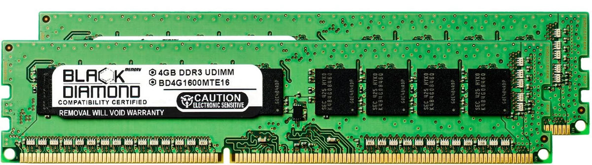8GB 2X4GB RAM Memory for  Z Series Z9PE-D8 WS (non-ECC,ECC), Z9PE-D16 (UDimm) DDR3 ECC UDIMM 240pin PC3-12800 1600MHz Black Diamond Memory Module Upgrade