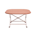 Stylish Rectangular Folding Table with Metal Frame