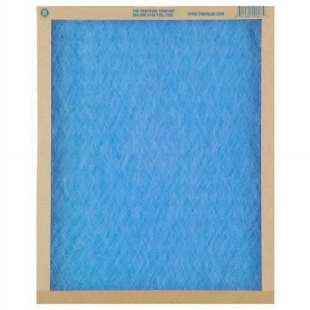 True Blue 120201 20" x 20" x 1" FLatitude Panel Spun Fiberglass Disposable Furnace Air Filter MERV 2 - Quantity of 12
