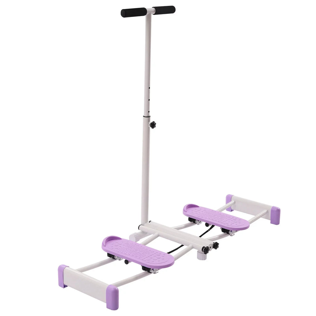 Fichiouy 100kg Pelvic Floor Muscle Fitness Training Equip Hip Trainer with Adjustable Rods Training Device Purple for Home Gym
