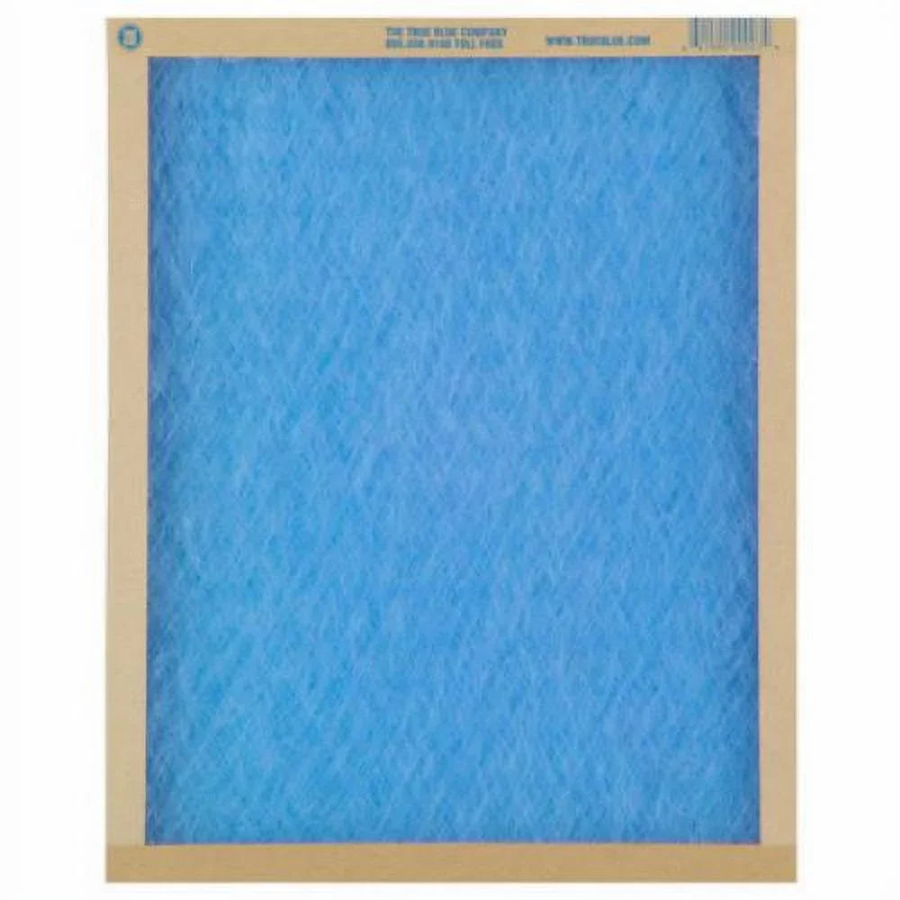 True Blue 118361 18" x 36" x 1" FLatitude Panel Spun Fiberglass Disposable Furnace Air Filter MERV 2 - Quantity of 12