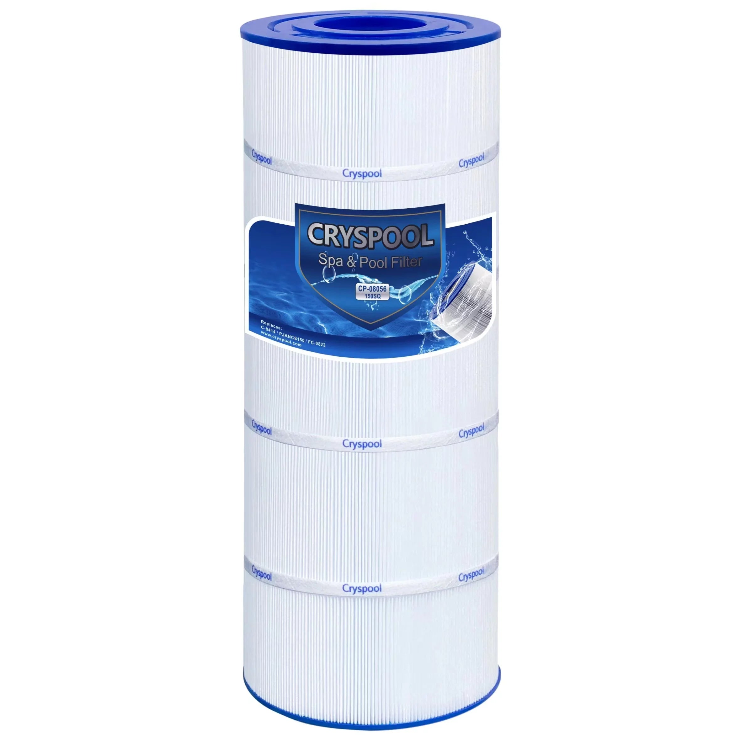 CRYSPOOL Pool Filter Compatible with Unicel C-8414, Filbur FC-1287,PWWCT150,PJANCS150, 150 sq. Ft, 1 pack