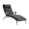 Adjustable Outdoor Chaise Lounge Chair with Cushioned Backrest