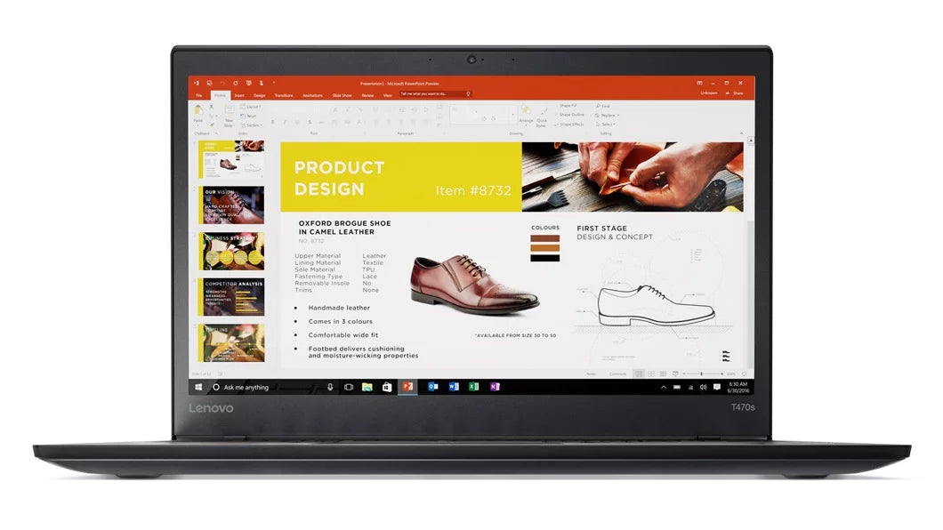 ThinkPad T470s Touch Windows 7 Pro Laptop - Intel Core i7-7600U, 20GB RAM, 256GB PCIe NVMe SSD, 14" IPS FHD (1920x1080) Matte Touchdisplay, Fingerprint Reader, Smart Card Reader, Black Color