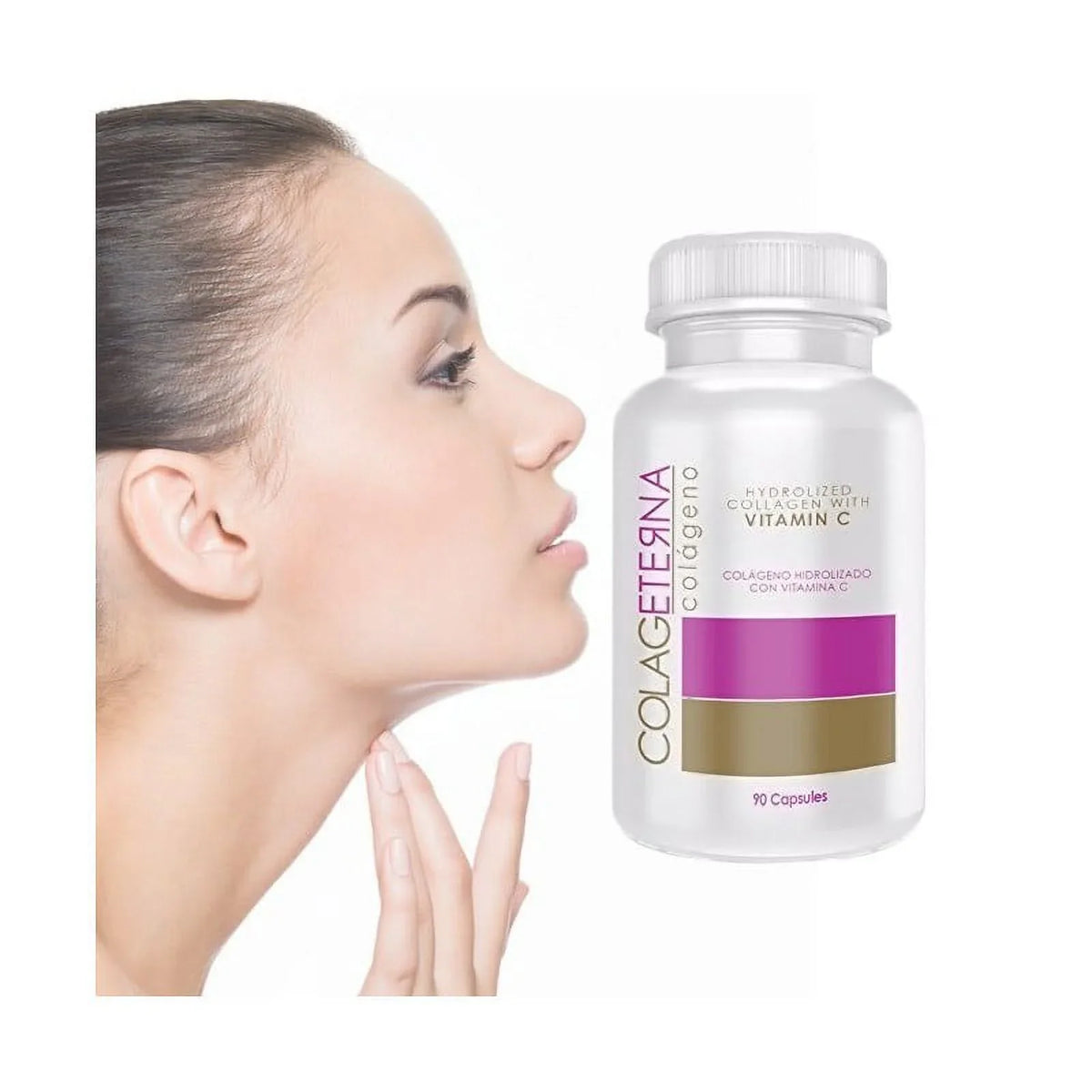 Colageterna Hydrolyzed Collagen with Vitamin C - 90 Caps