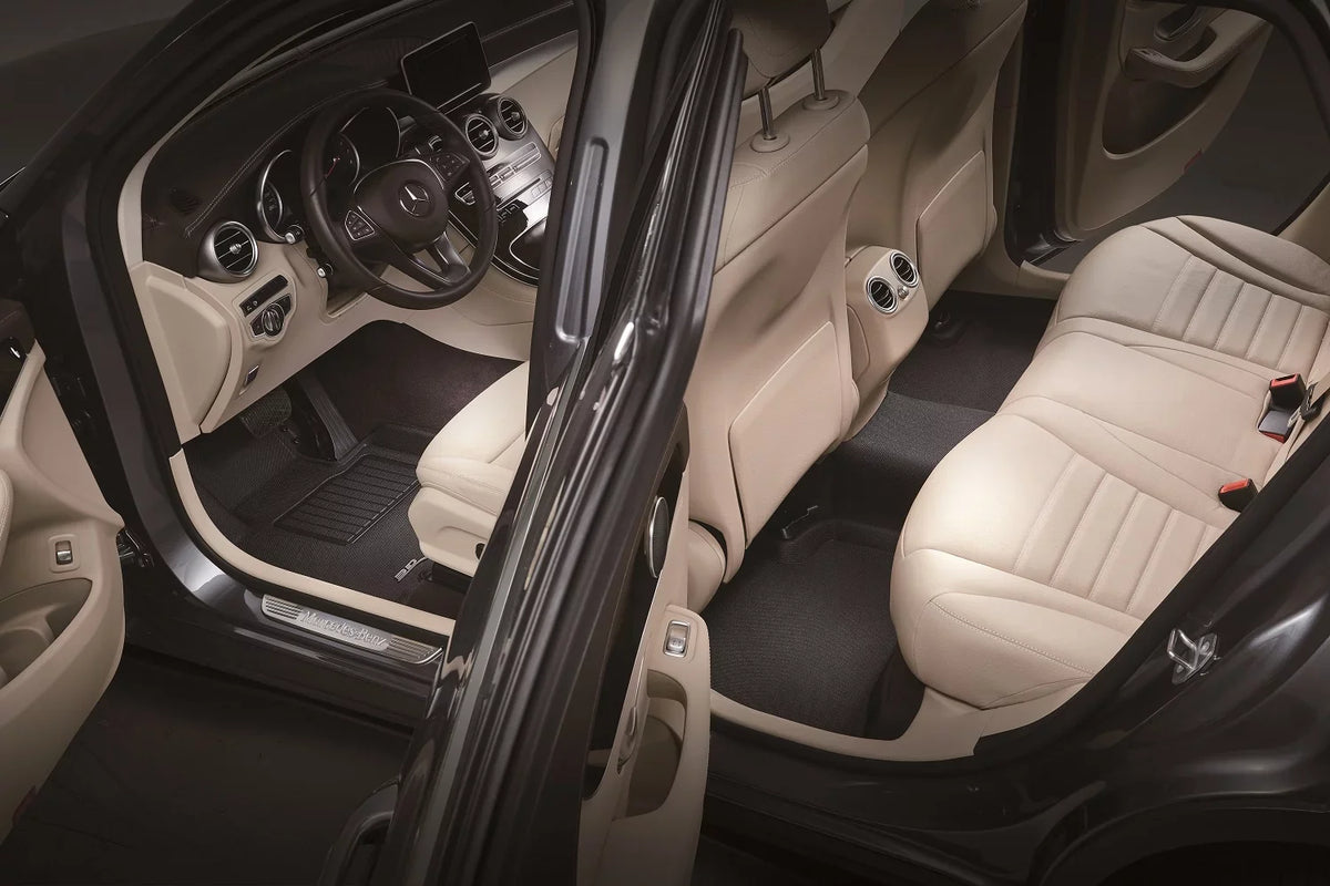 3D MAXpider KAGU Floor Mat (BLACK) compatible with DODGE GRAND CARAVAN 2008-2020 - Full Set
