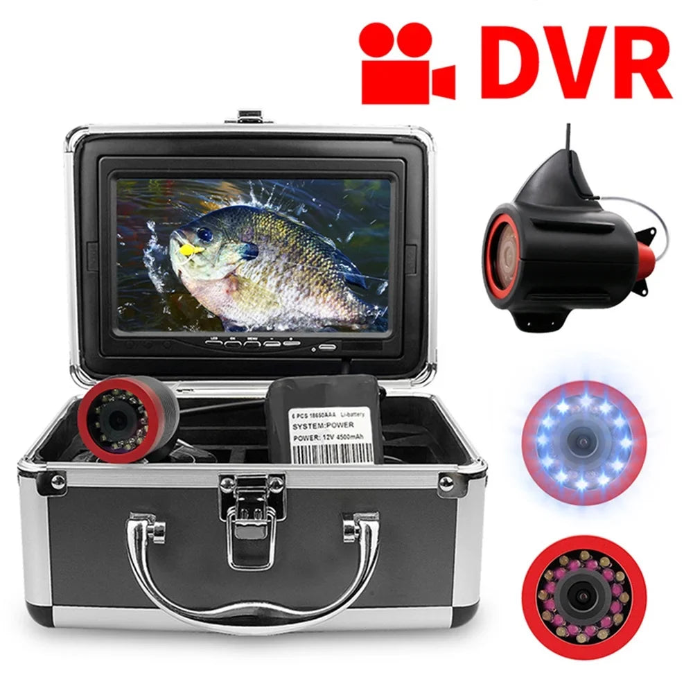 Erchang 7 Inch DVR Underwater Fishing Camera - Portable Video Fish Finder for Lake and Sea Fishing