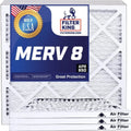Filter King 10.5x53.5x1 Air Filter | 4-PACK | MERV 8 HVAC Pleated A/C Furnace Filters | MADE IN USA | Actual Size: 10.5 x 53.5 x .75"