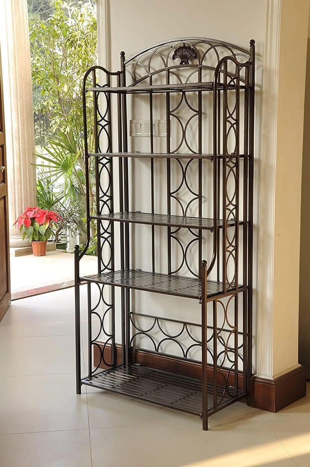 Iron Indoor/Outdoor Bakers Rack Space-Efficient For Cooling Baked Goods, Kitchen, Pantry Or Dining Area Allows For Good VentiLatitudeion, 70" D X 32" W X 4"