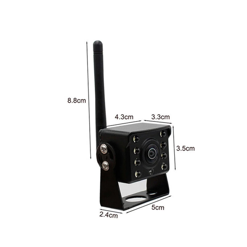 Meterk WiFi Wireless Car Rear View Camera Truck Bus ~36V Automobile LED Reverse Night Vision Backup Camera, IP67 Waterproof Wireless Reversing Monitor