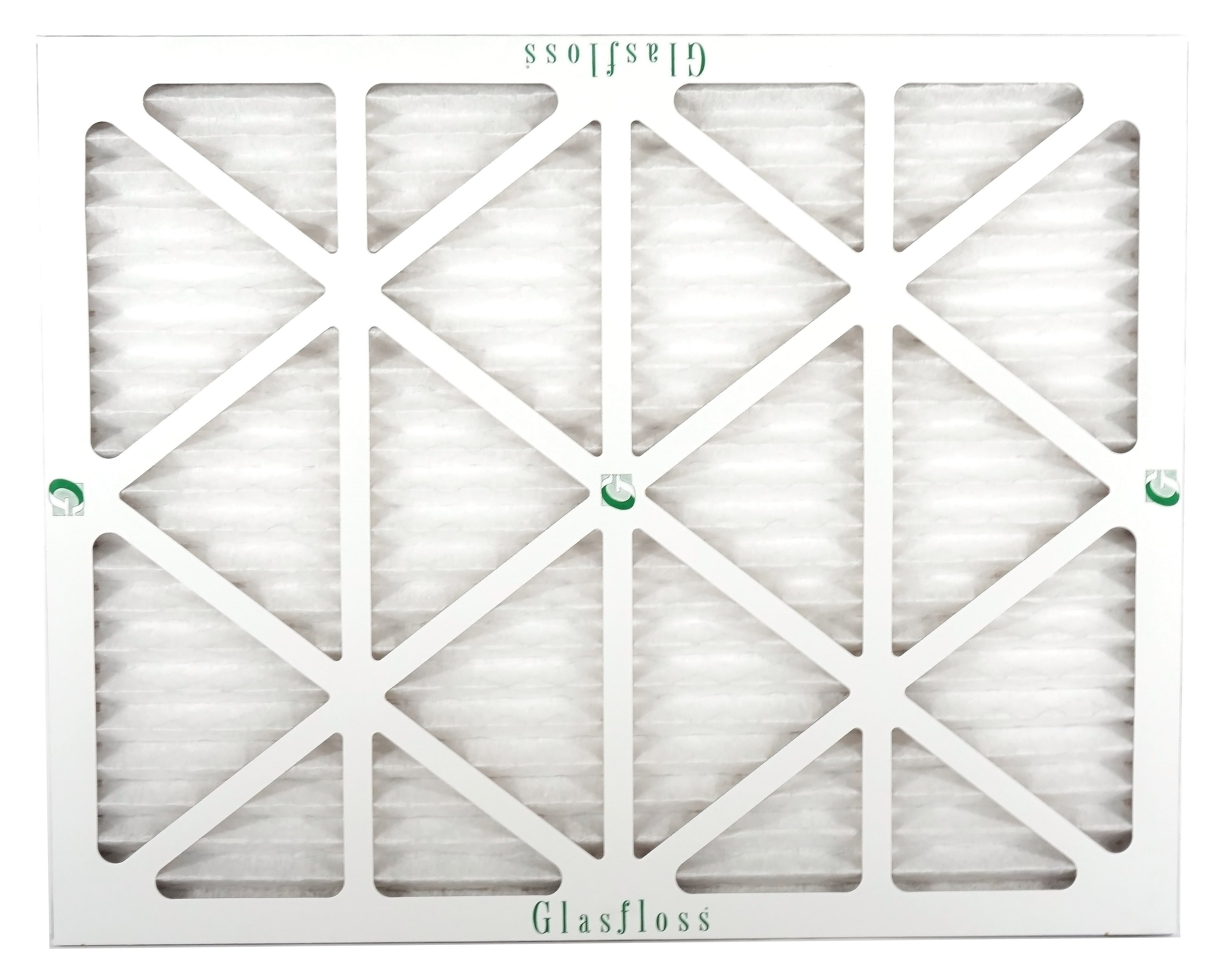 Glasfloss Air Filter 16x18x2 - 2" MERV 10 - (Pack of 6) - Pleated AC or HVAC Air Filter - Furnace Air Filter - Home or Office - Made In The USA.