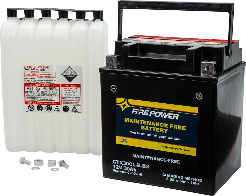 Fire Power Maintenance Free Battery CTX30CL-B-BS Compatible With Sea-Doo GTX LTD iS 255 2009