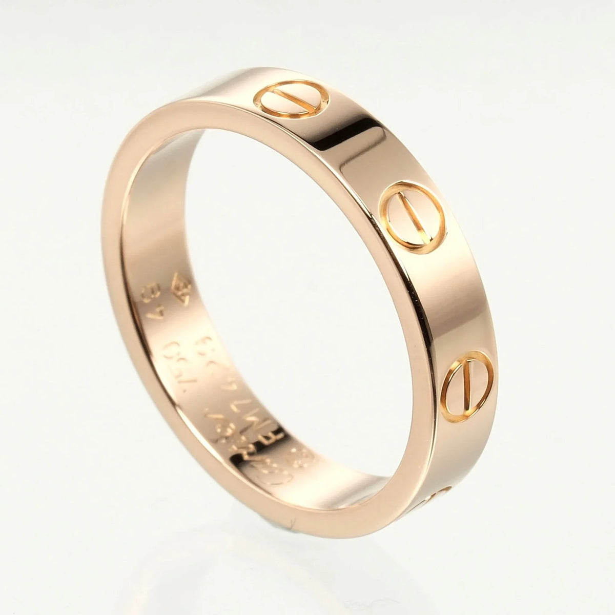 Pre-Owned Cartier Love Wedding Ring Size 9, K18 PG Pink Gold, Approx. 3.6g I132124020 (Good)