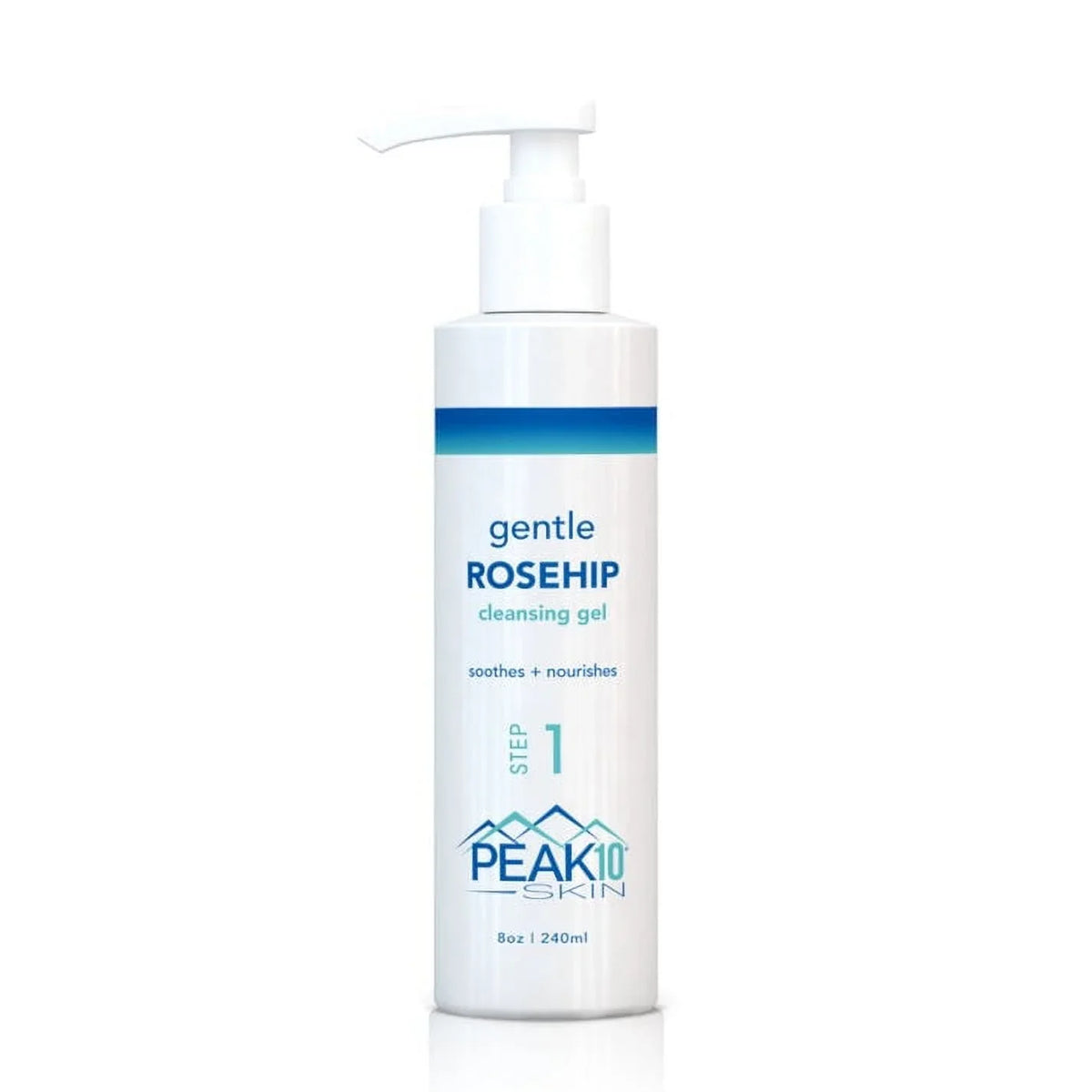 PEAK 10 SKIN gentle ROSEHIP cleansing gel 8oz