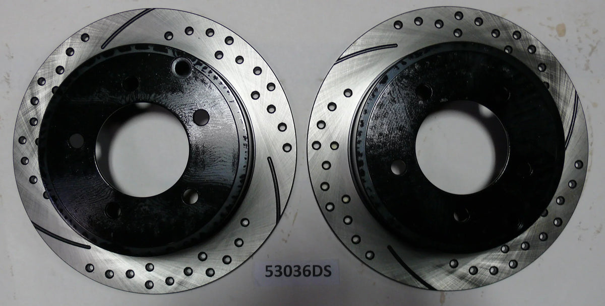 Approved Performance C2706 Front and Rear Drilled and Slotted, Black Powder Coated Disc Brake Rotor & Pad Kit Fits 2010 2011 Dodge Caliber