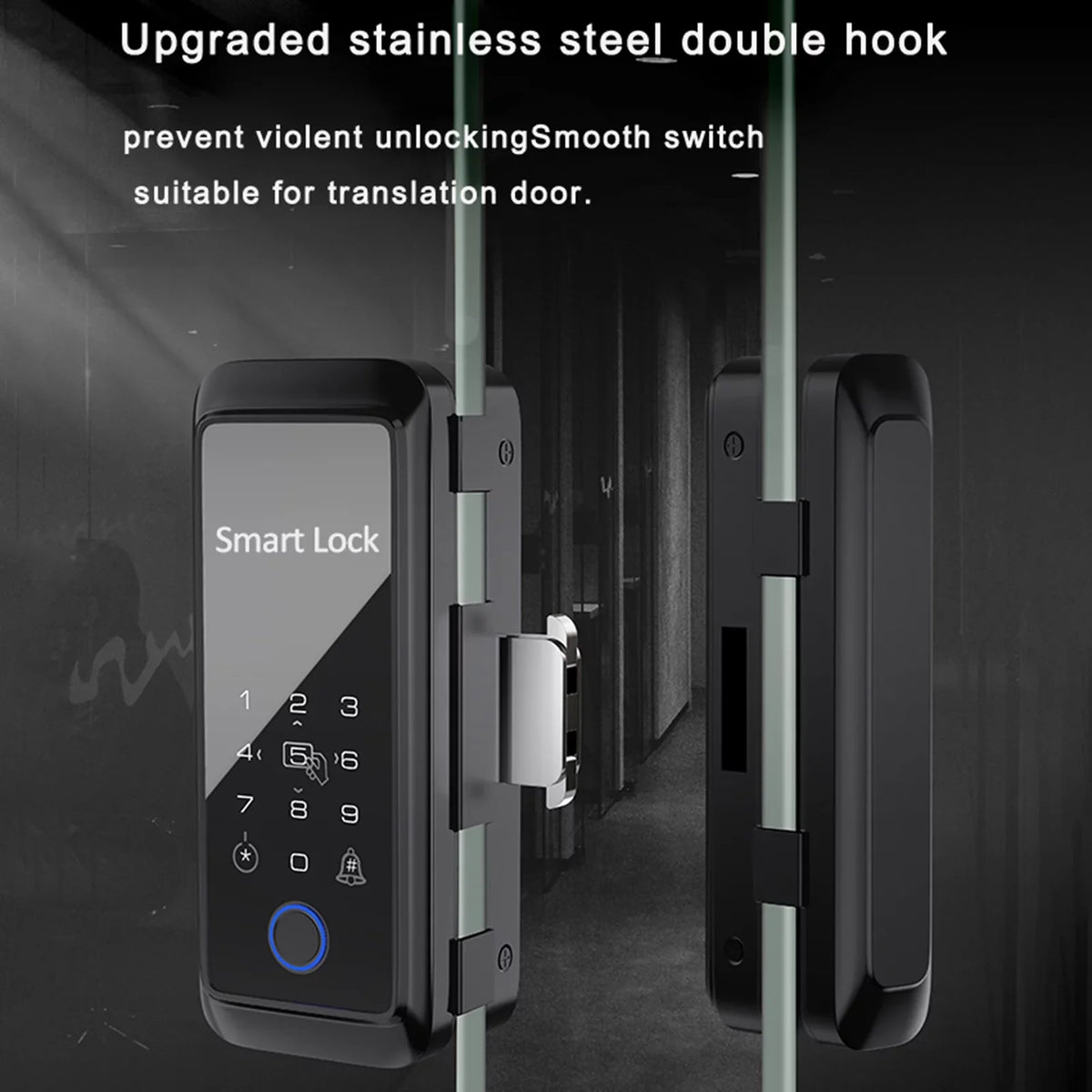 Dcenta Smart Lock with Fingerprint and Keypad, Intelligent Door Lock for Enhanced Security, Compatible with APP