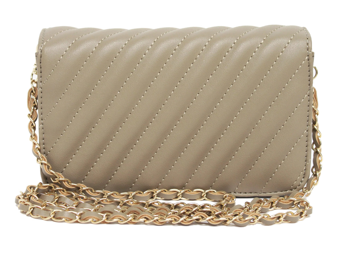 Badgley Mischka Taupe Camera Bag
