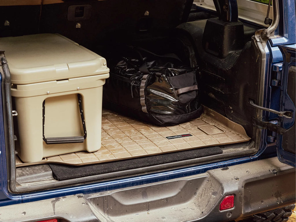 WeatherTech Cargo Trunk Liner with Bumper Protector compatible with Escape, Mariner, Tribute - Behind 2nd Row Seating With Bumper Protector, Grey