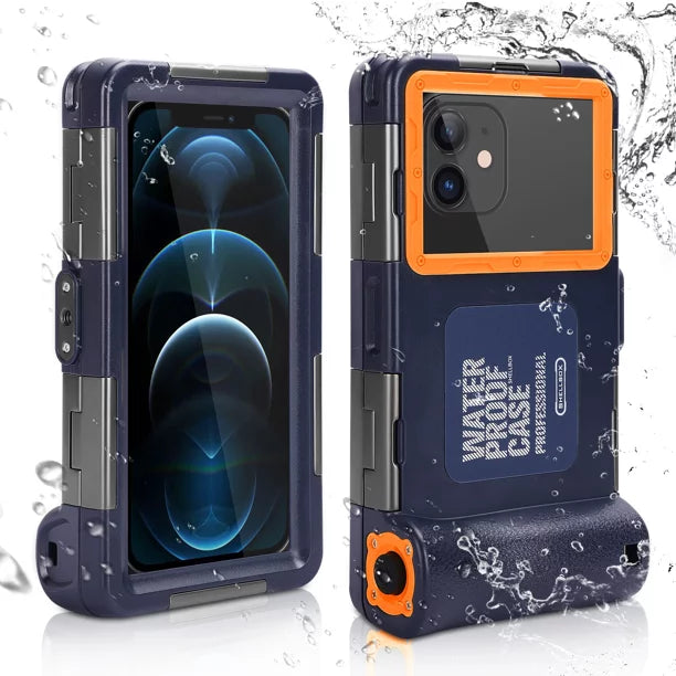 UrbanX Professional [15m/50ft] Swimming Diving Surfing Snorkeling Photo Video Waterproof Protective Case Underwater Housing for Meizu M5c And all Phones Up to 6.9 Inch LCD with Lanyard
