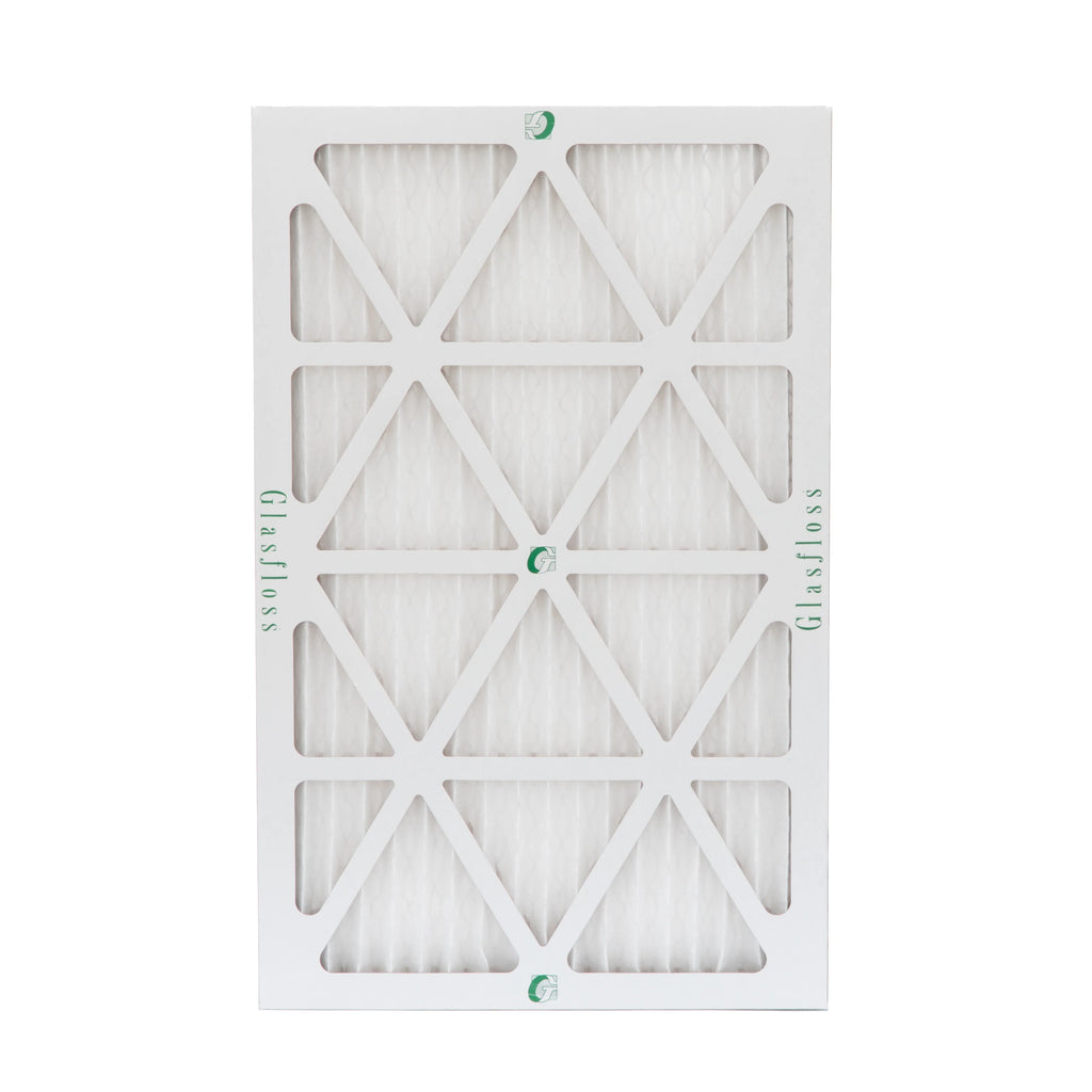 12 Pack of 10x24x1 MERV 10 Pleated Air Filters by Glasfloss. Actual Size: 9-1/2 x 23-1/2 x 7/8