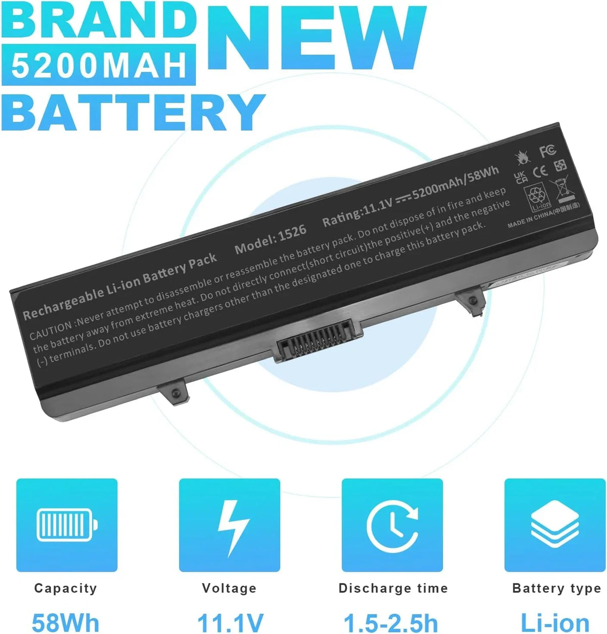 Fancy Buying Laptop y for  Inspiron 1526 1525 1545 1546 1750 1440 Pp29l Pp41l Fits Gw240 Rn873 M911g M911