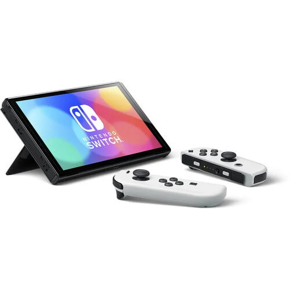 Nintendo Switch OLED White with Mario Kart 8 Deluxe Game