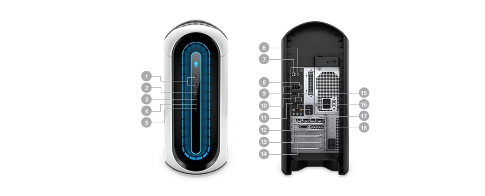 Restored  Alienware Aurora R12 Gaming Desktop (2021) Core i5 - 1TB HDD - 16GB RAM - RTX 3080 6 Cores @ 4.9 GHz - 11th Gen CPU - 10GB GDDR6X (Refurbished)