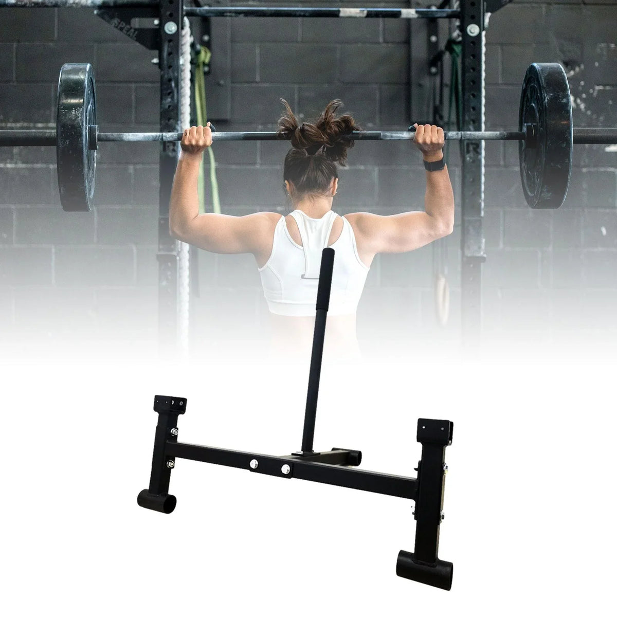 kesoto Deadlift Barbell Stand Compact Gym Equipment for Workout Sport Weight PLatitudees