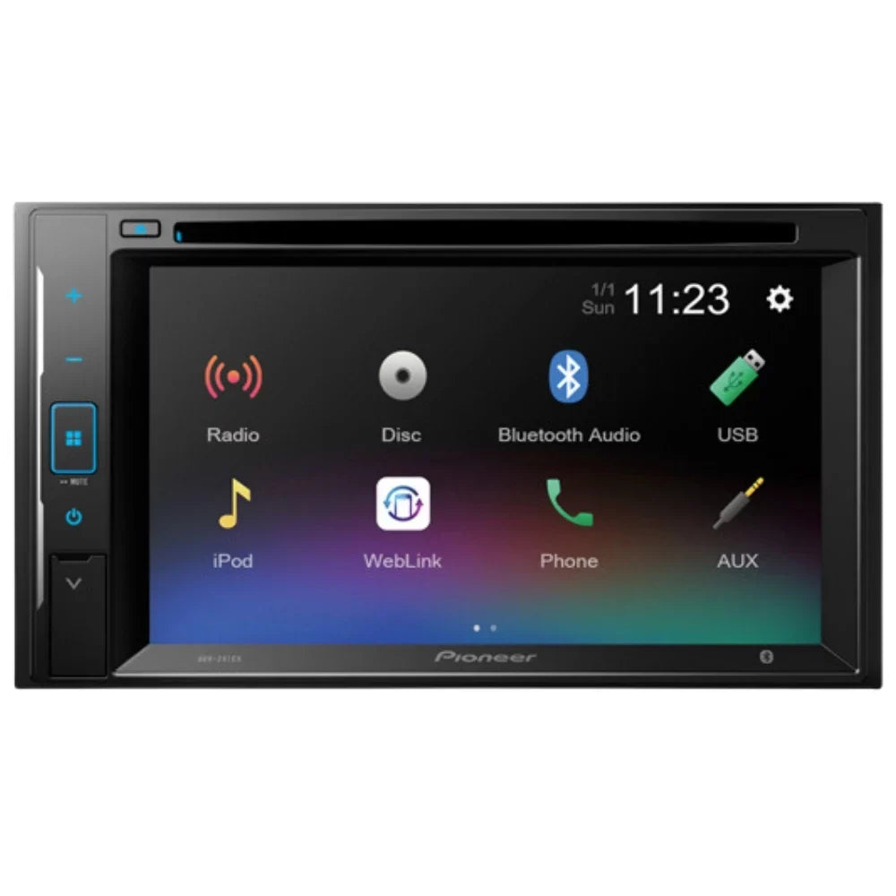 KIT2620 Bundle with Pioneer Multimedia DVD Car Stereo and InstalLatitudeion Kit - for 2014 Nissan Versa Note W/Base Radio / Bluetooth Touchdisplay, Backup Camera, Double Din Dash Kit