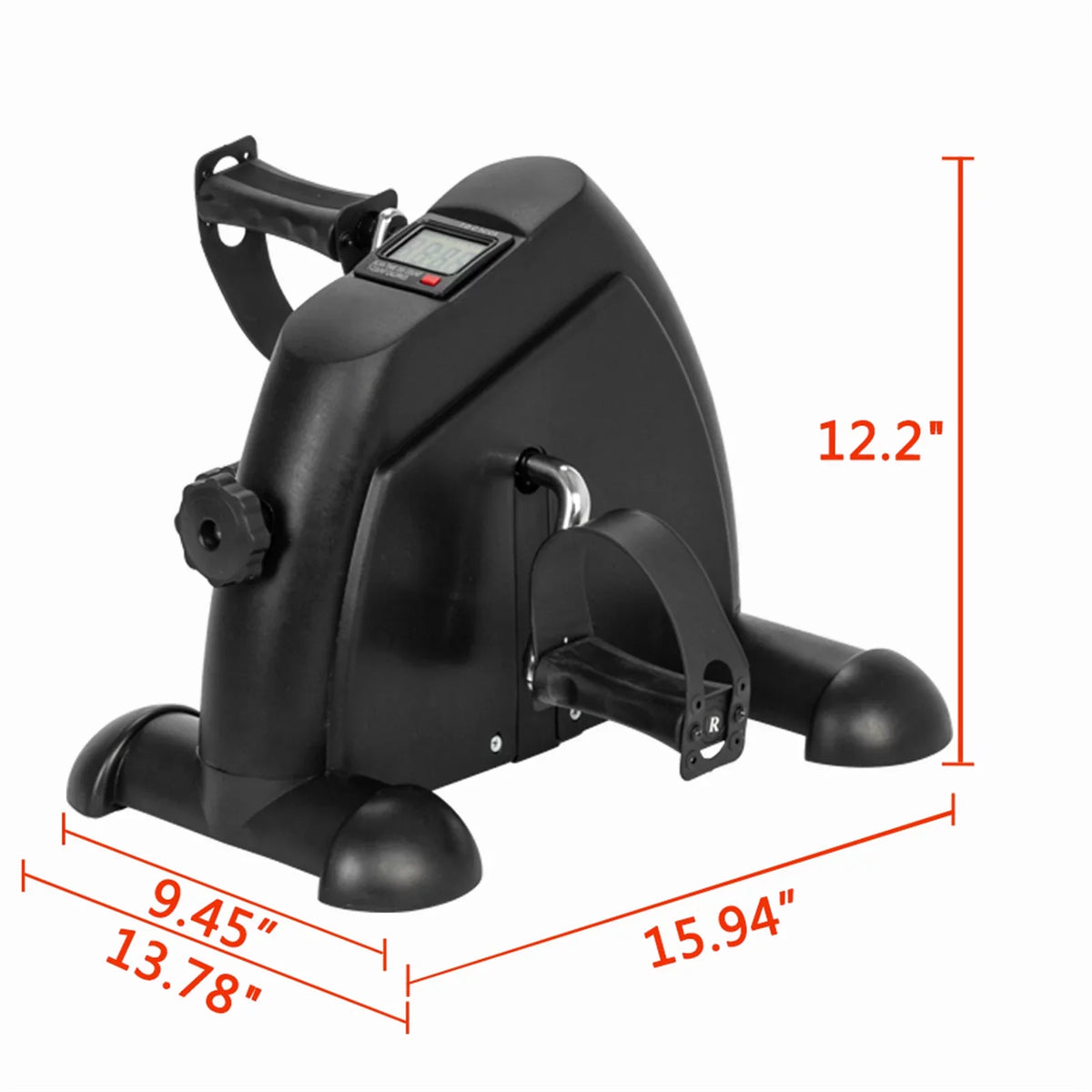 Home Use Hands and Feet Trainer Mini Exercise Bike Black