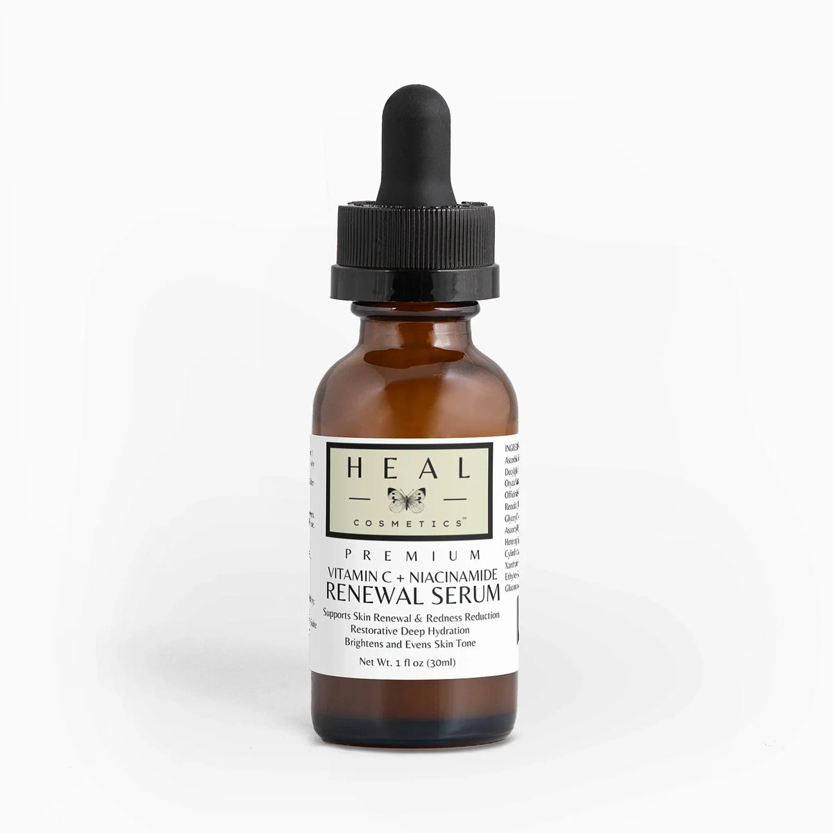 HEAL Cosmetics™ Premium Vitamin C  Niacinamide Rebrand newal Serum