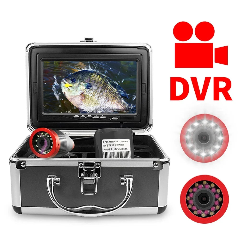Erchang 7 Inch DVR Underwater Fishing Camera - Portable Video Fish Finder for Lake and Sea Fishing