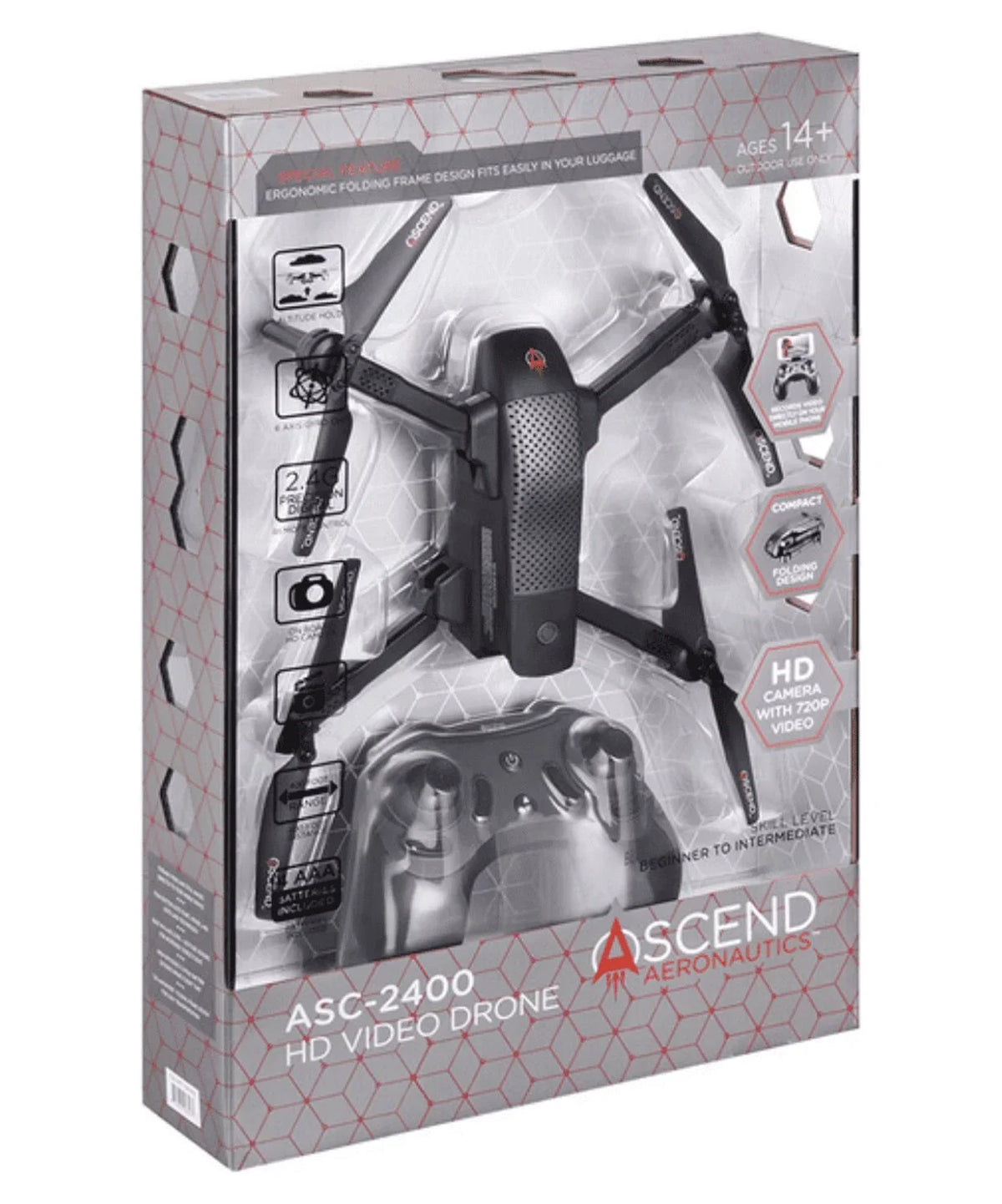 Ascend Aeronautics ASC-2400 HD Video Drone 720p