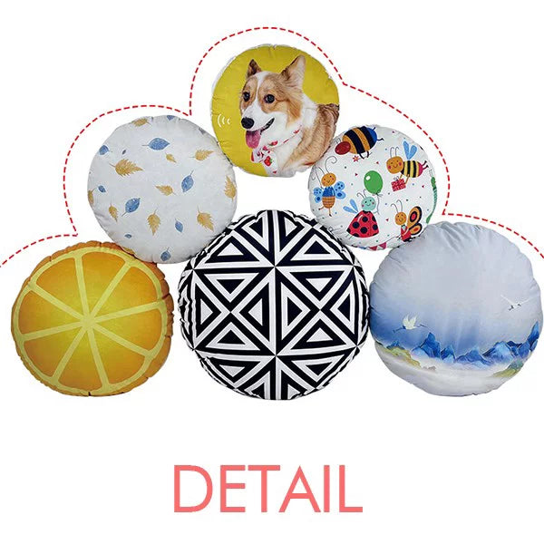 Portugal Flag Facial Makeup Head Screang Cap Round Throw Pillow Home Decoration Cushion