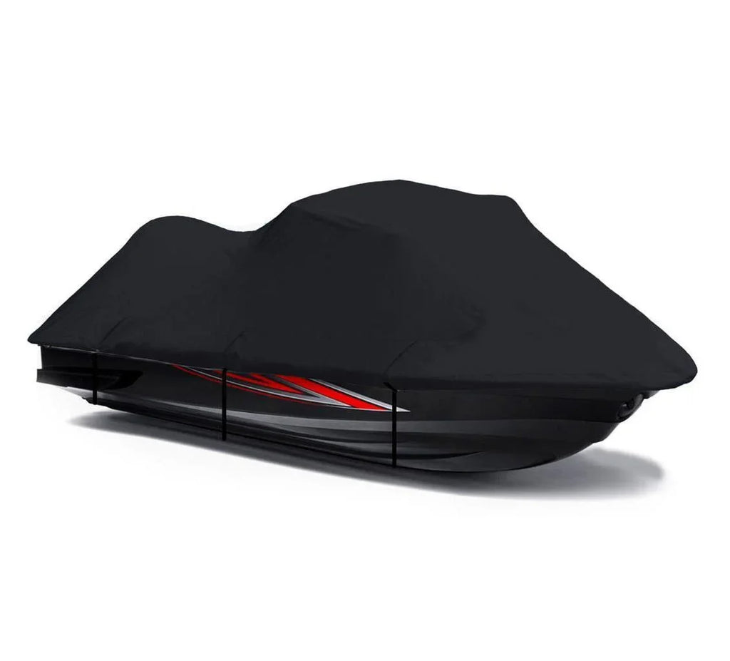 BLACK 600 DENIER JetSki Cover Compatible for Sea Doo Sea-Doo GTS 130 Deluxe JetSki Jet Ski PWC Cover 2011 2012 2013 2014 2015 2016 2017