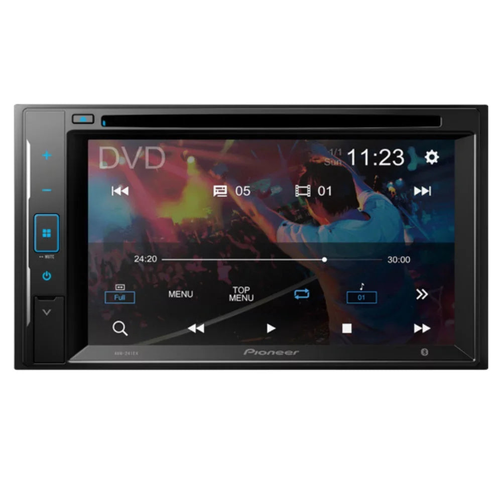 KIT4959 Bundle for 2004-2010 Toyota Sienna Van W/ Pioneer AVH-241EX Double DIN Car Stereo with Bluetooth/Backup Camera/InstalLatitudeion Kit/in-Dash DVD/CD AM/FM 6.2" Touchdisplay Digital Media Receiver