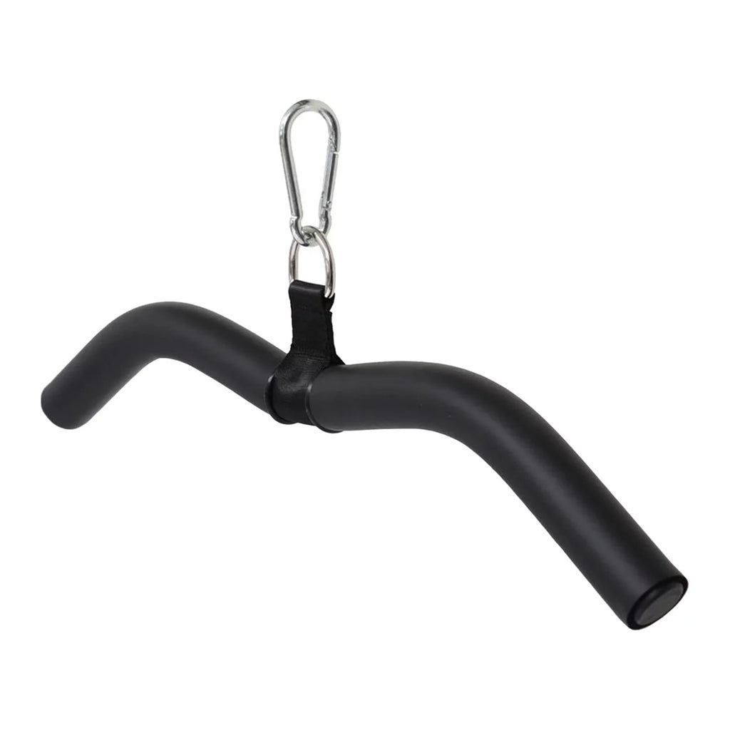 LAT Bar Cable Machine Attachment, Pulldown Bar with Full Rotation and Rubber Handle for Gym, Strength Workout, Body Training,