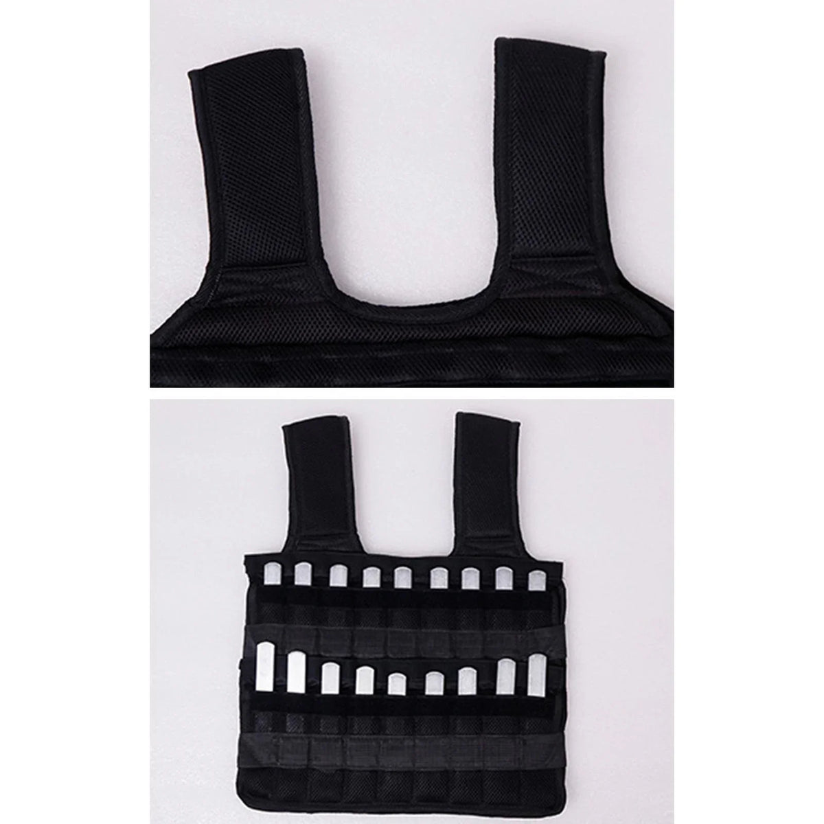 Tnarru Loading Vest Boxing Waistcoat Slim Design Fitness Strength Training Exercise 18 Pockets Empty Clothing Sand Gym Weighted Vest