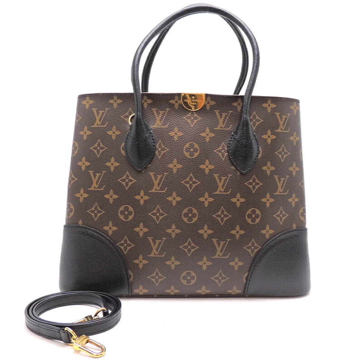 Pre-Owned Louis Vuitton Flandrin Ladies Handbag M41595 Monogram Macassar Brown (Good)