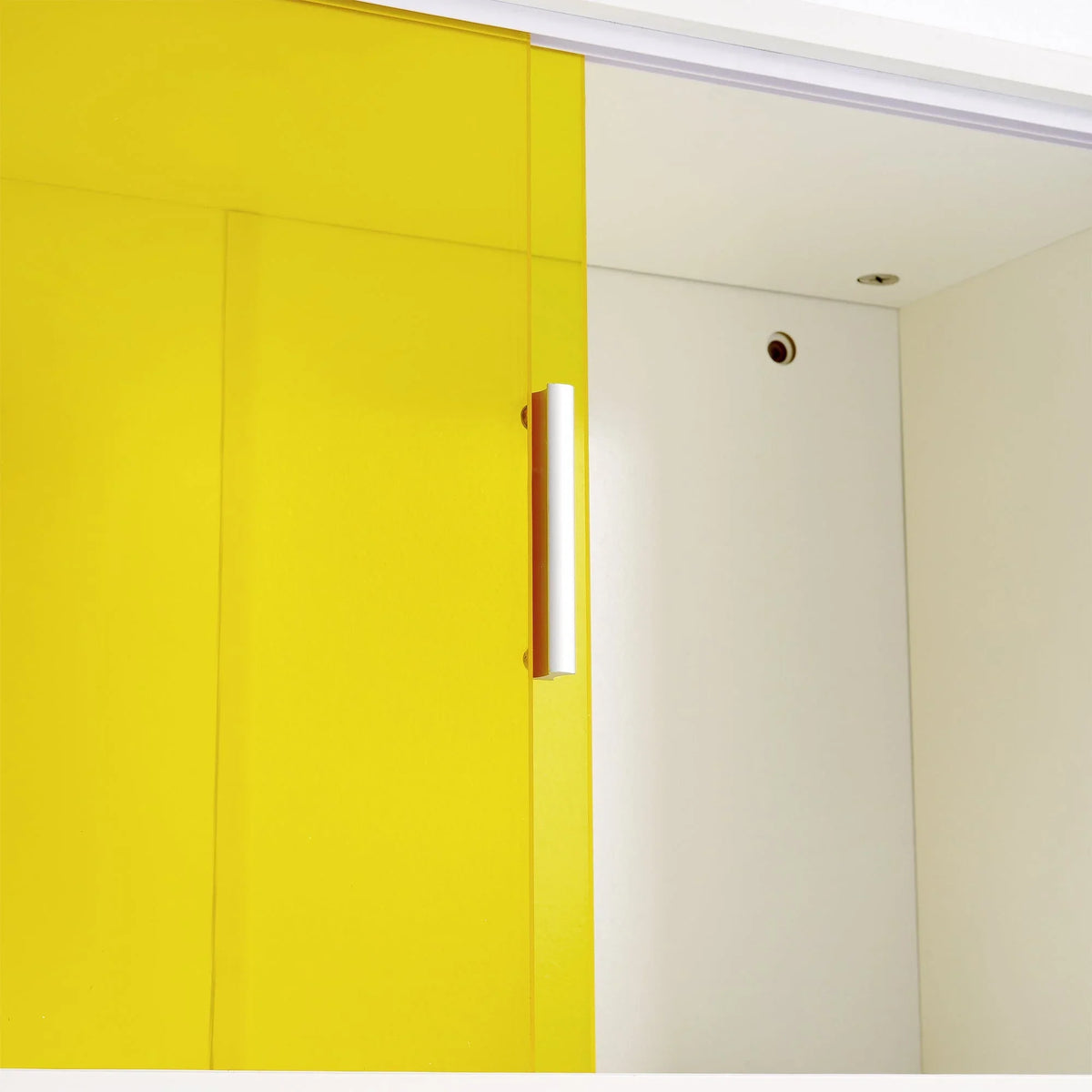 VECELO Bathroom Cabinet Wall Mounted, Multipurpose Storage Cabinet with Acrylic Sliding Doors for Bathroom Kitchen Living Room, White
