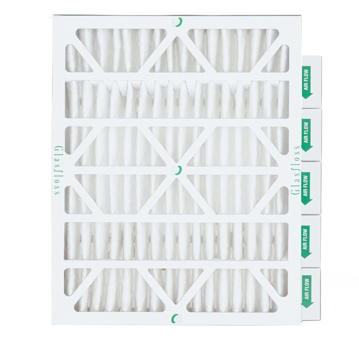 6 Pack of 20x24x4 MERV 10 Pleated 4" Inch Air Filters by Glasfloss. Actual Size: 19-3/8 x 23-3/8 x 3-3/4