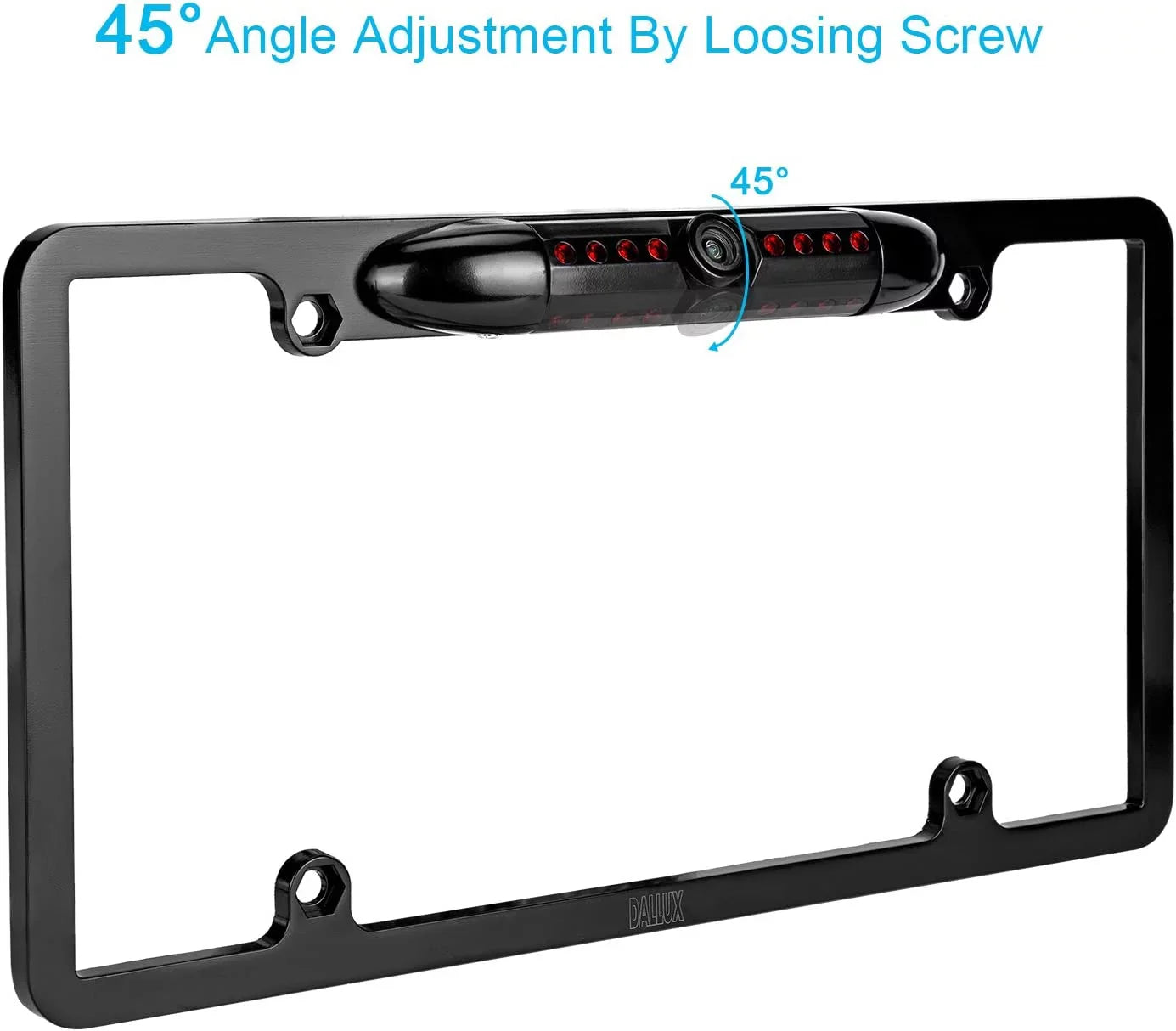 Backup Camera Rearview License PLatitudee Frame for JVC KWM960BW KW-M960BW Black