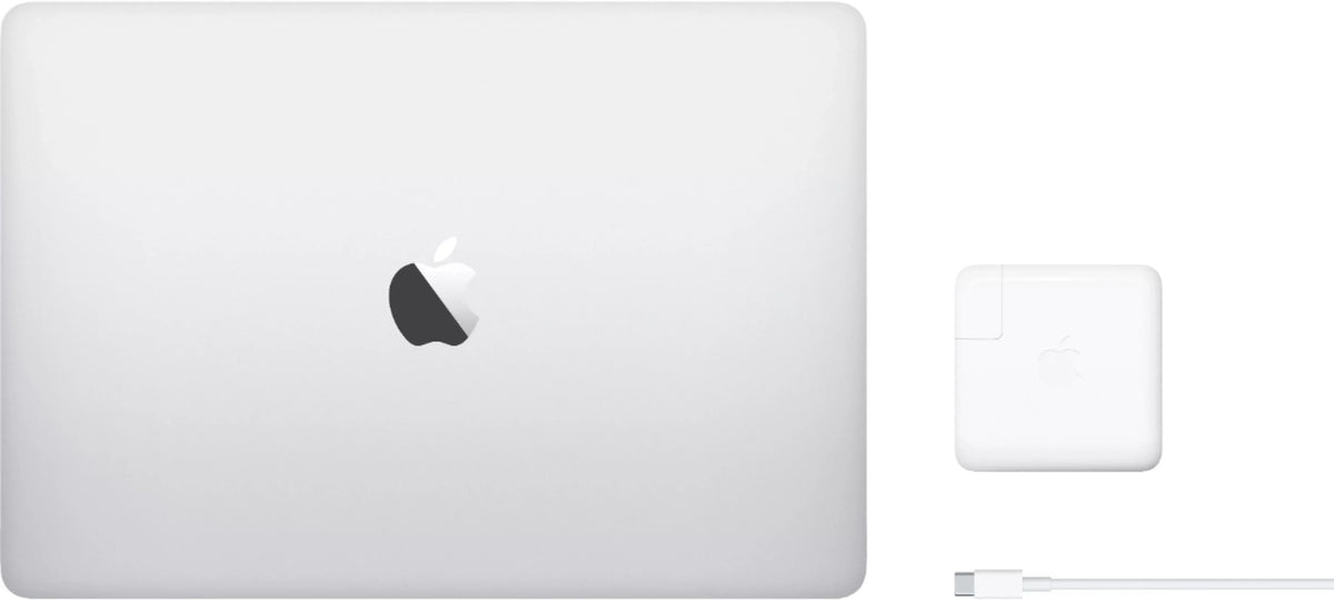 MacBook Pro 13-inch (i5 1.4GHz, 128GB SSD) (Mid 2019, MUHQ2LL/A) - Silver Bundle with Black Zipper Sleeve + Laptop Starter Kit + Cleaning Kit (Refurbished)