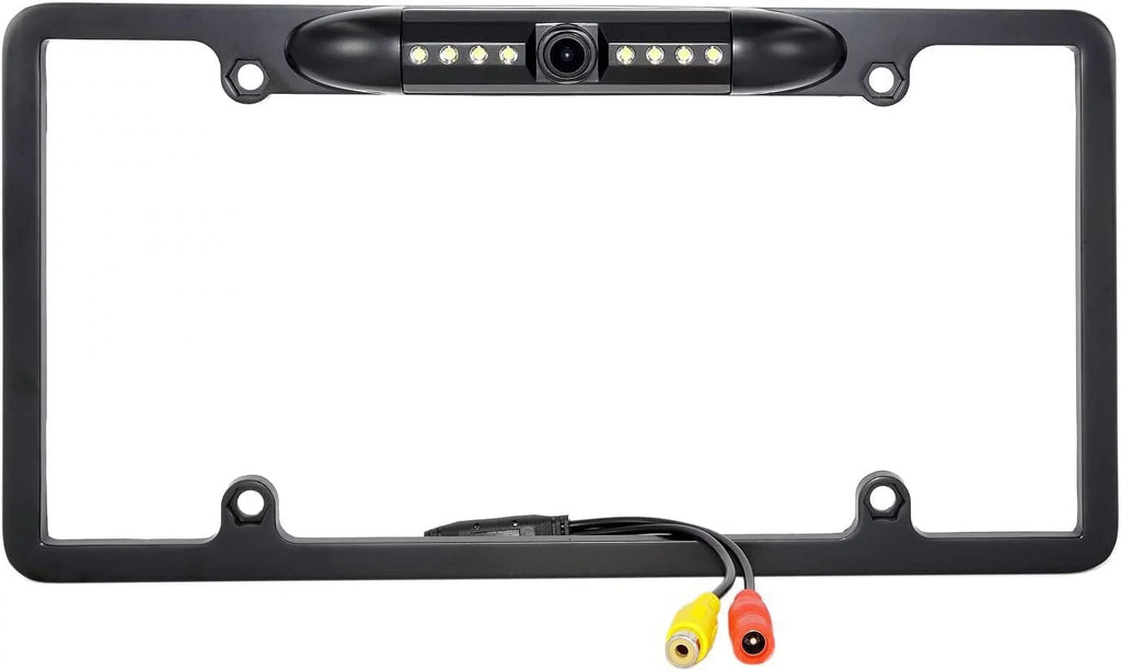 Backup Camera Rearview License PLatitudee Frame for ALPINE ILX-F511 ILXF511 Black