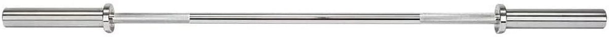 Olympic Weightlifting Barbell Bar 86" - Heavy-Duty Straight Bar for 2-inch Weight PLatitudees - 330 lb. Weight Capacity