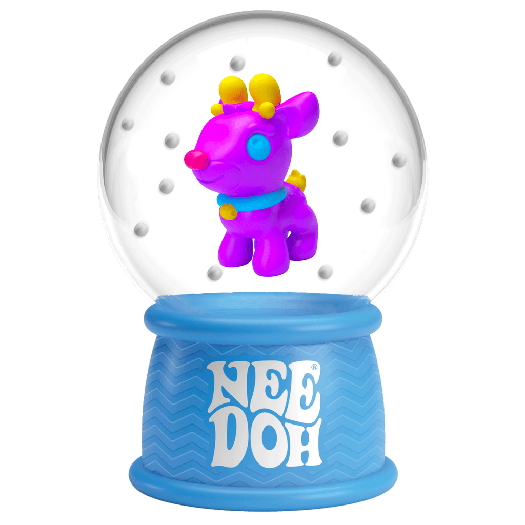 NeeDoh Squish N Flow Snow Globe | Signature Moonlit Lane