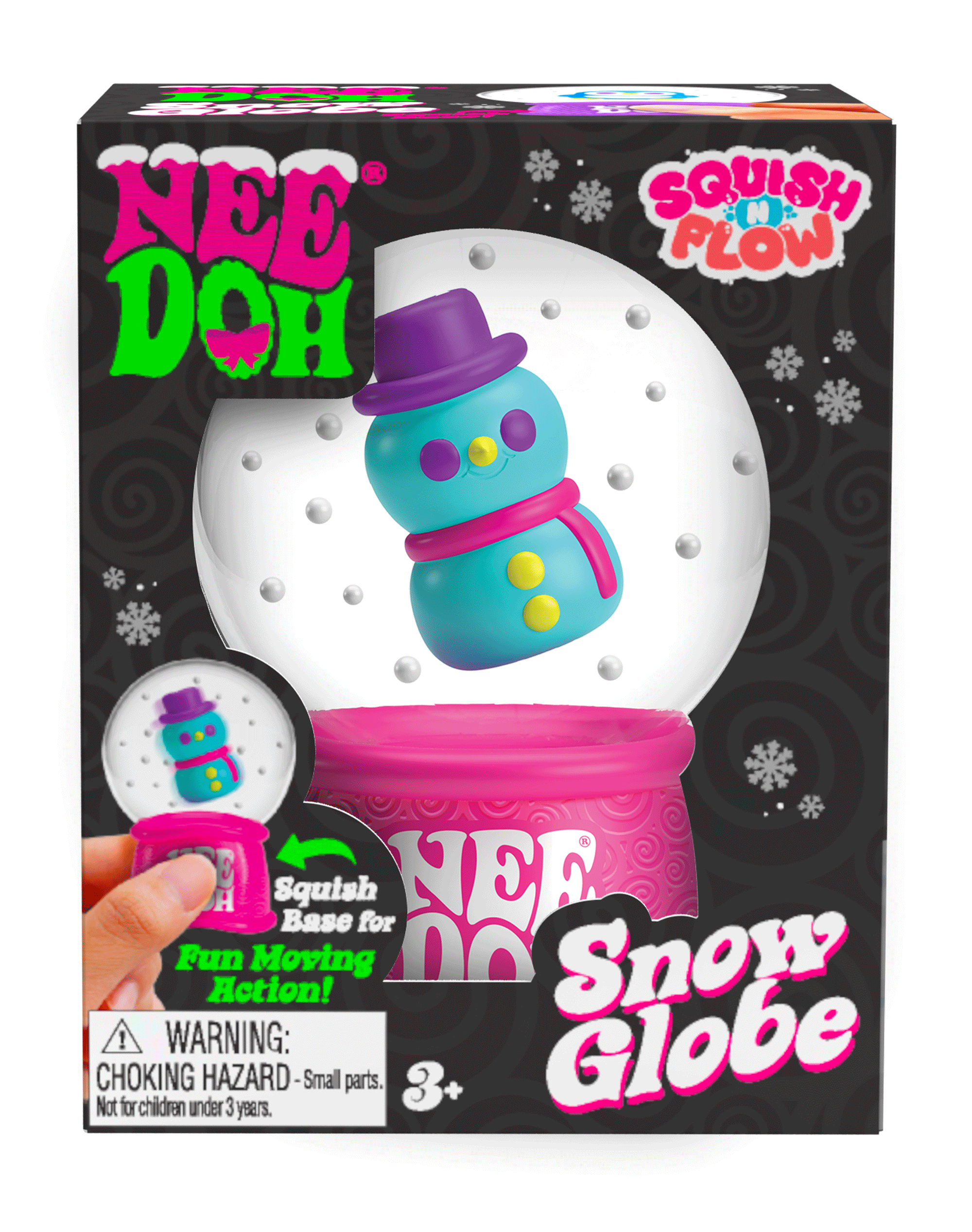 NeeDoh Squish N Flow Snow Globe | Signature Moonlit Lane